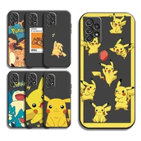 pikachu pok%c3%a9mon phone cases for samsung galaxy a31 a32 a51 a71 a52 a72 4g 5g a11 a21s a20 a22 4g carcasa coque back cover
