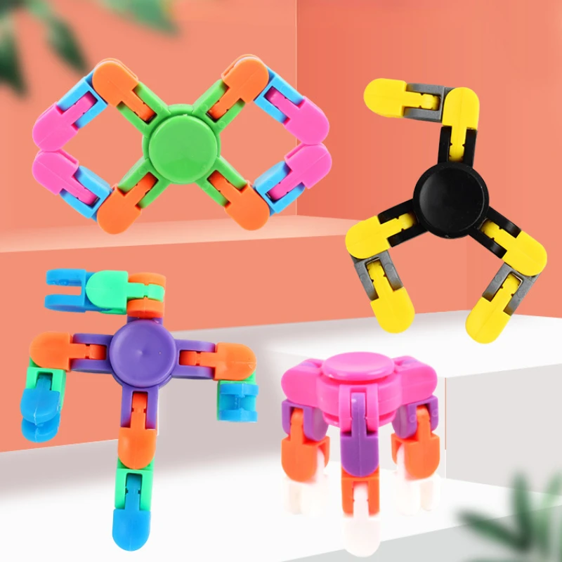 

Chain Fidget Toys Children Antistress Fidget Spinner Adults Vent Stress Relief Hand Spinner Toys Kids Decompression Chain Gifts