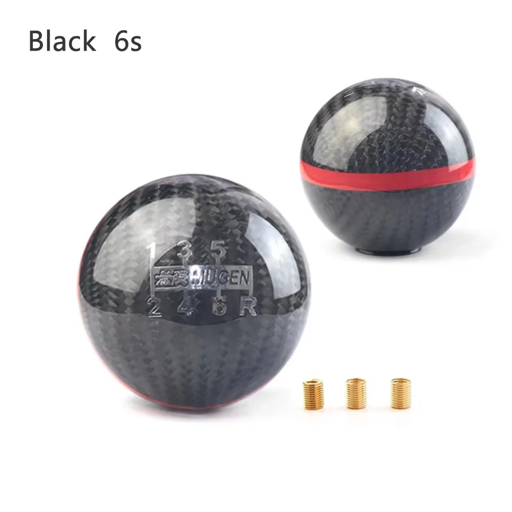 

Юбилейный стиль JDM из натурального углеродного волокна 5/6 скоростей, ручная/автоматическая сферическая ручка переключения передач