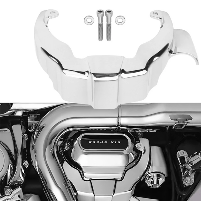 Кожух коробки передач мотоцикла серебряные детали для Touring Road King Electra Glide Standard FLHT