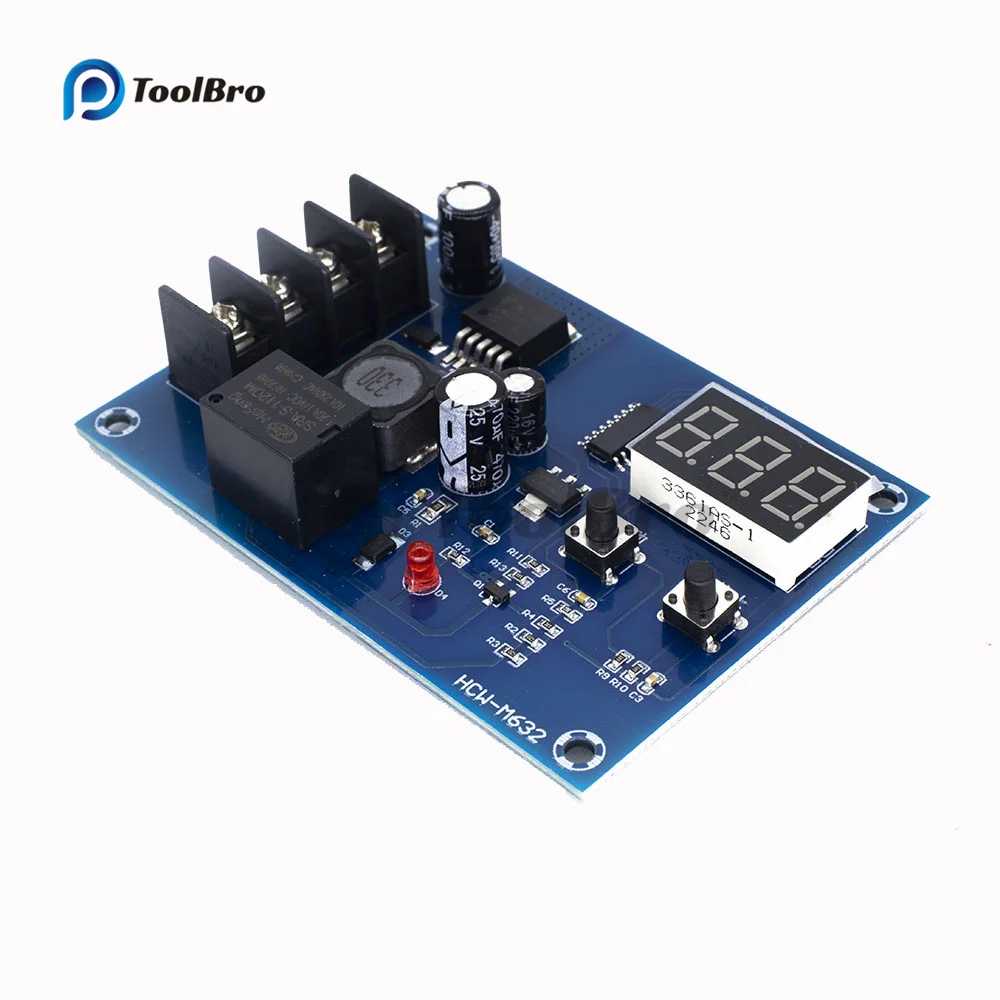 

XH-M603 модуль управления зарядкой 12-24 В, литиевый аккумулятор, переключатель управления зарядным устройством, защитная плата светодиодный св...