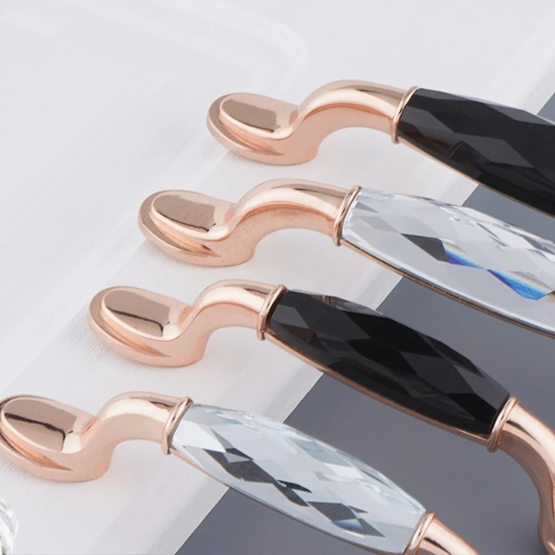 LCH длинная Хрустальная ручка высшего качества в современном стиле Роскошный 96 мм