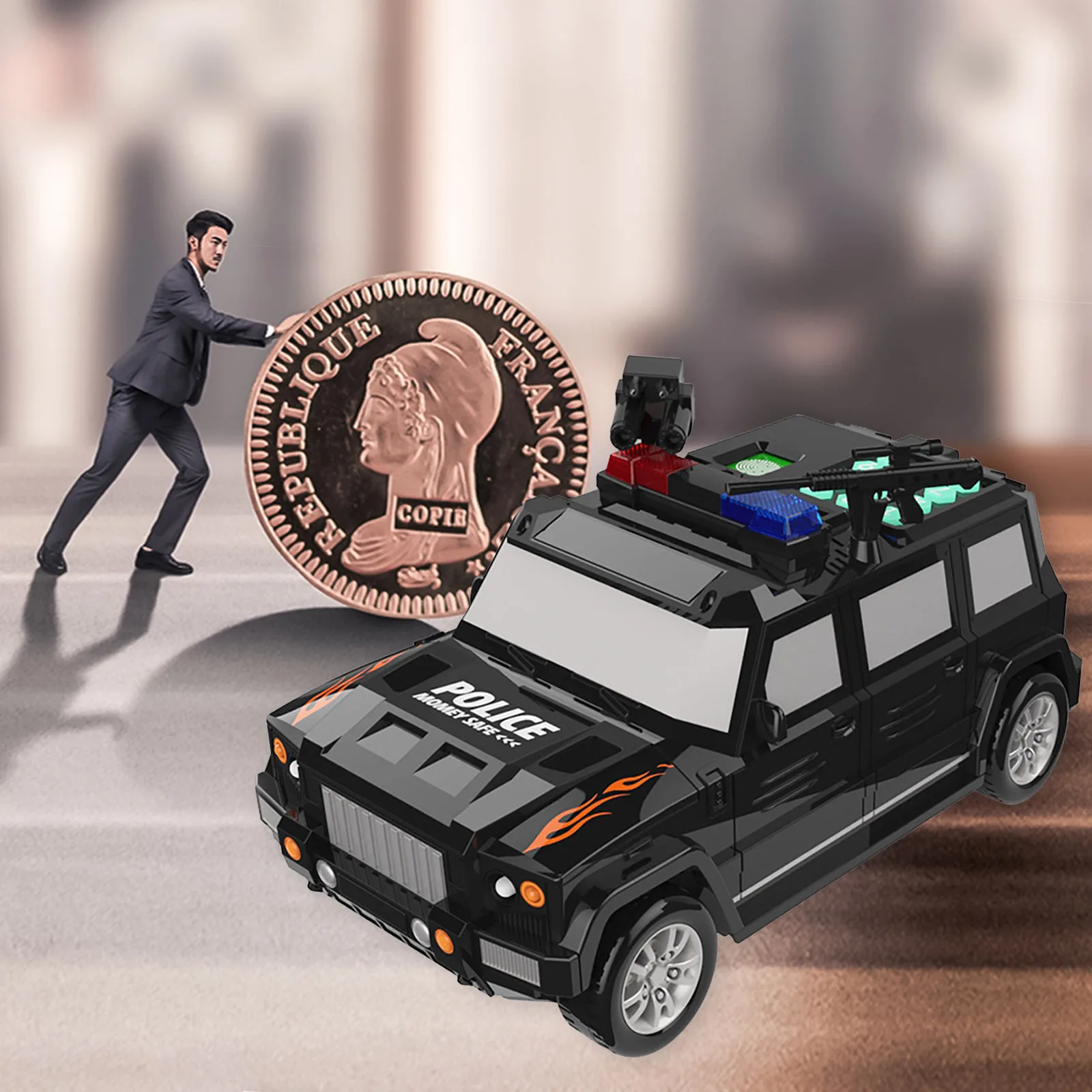 

Электронная Копилка прохладный имитация автомобиля наличными монета может автоматически Банк сбережений денег игрушка с паролем для дете...