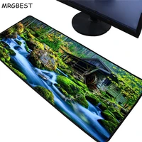 mrgbest forest creek 400x900x3300x800x2mm csgo dota gamer large game mouse pad player locking edge pad keyboard mat