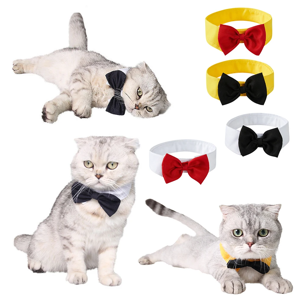 

Adjustable Pet Bow Tie Collar Holiday Party Wedding Decoration Cats Dogs Necktie Bowknot Pets Formal Costume Puppy Bowtie Scarf