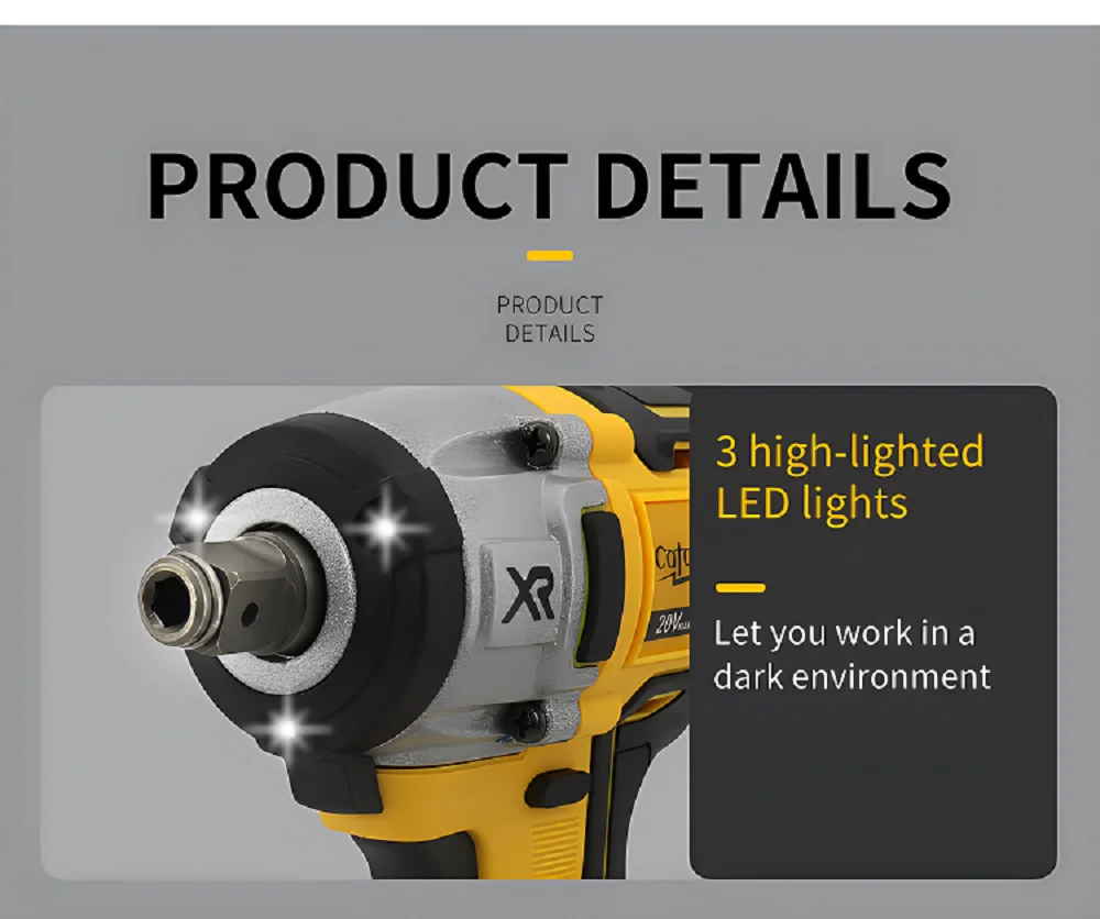 Ударная дрель Catalpa Poem DCF887 DCF880 205 Нм 1/4 дюймовая электрическая отвертка с