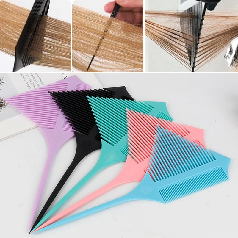 

Hair Dyeing Comb Pointed Tail Comb Anti-static Hairdressing Supplies Hairstylist Highlighting Comb Plastic Convenient Flexible