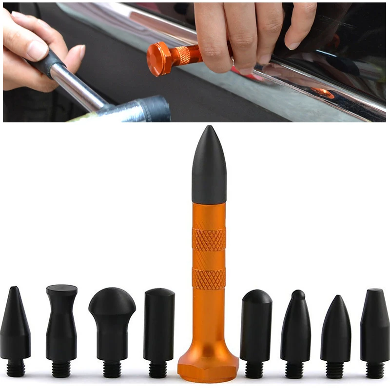 

9Pcs Car Dent Repair Removal Tool Repair Dent Tool Hit By Hail Car Hail Removal Repair Pen Manual Tap Tool Without Paint