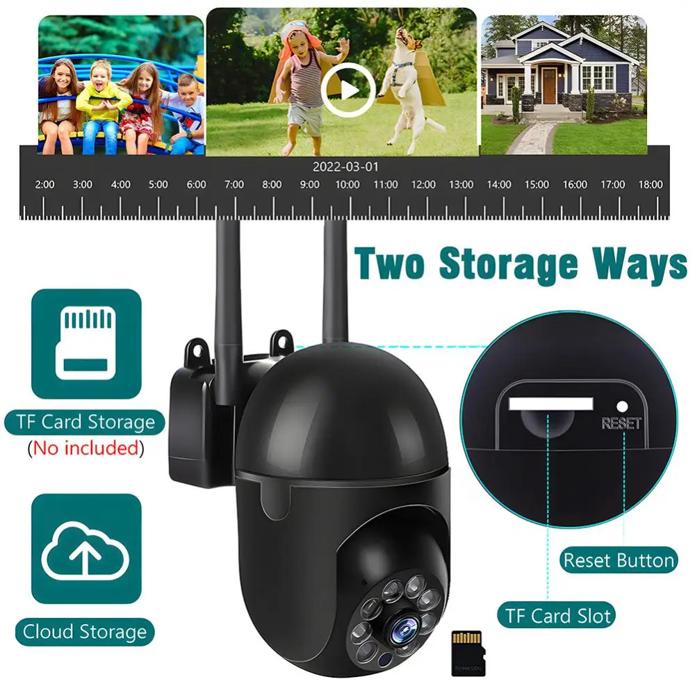 

3mp Hd Close-circuit Television Snapshot Ip Camera Wifi Wifi Baby Monitor 2.4g5g Dual-band Wireless Family Safety Protection