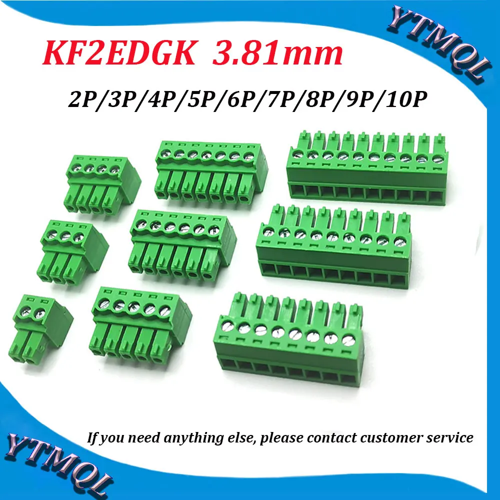 Клеммные колодки KF2EDGK 100 2P-10P для печатной платы, 3,81 мм, 2PIN -10PIN MC 3,81/2-ST-3,81-1,5 PHOENIX CONTACT KEFA deson, 1803578 шт.