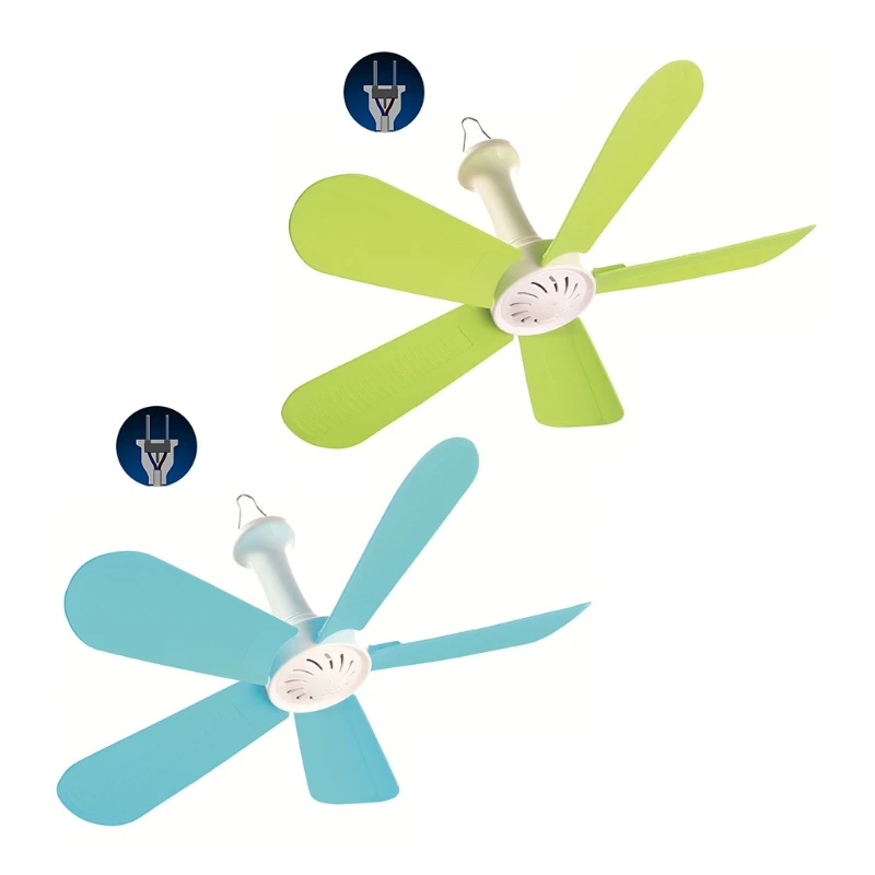 

Small AC 220V 20W 5 Flabellums Ceiling Fan 17.7inch Silent Bedroom Hanging Fan