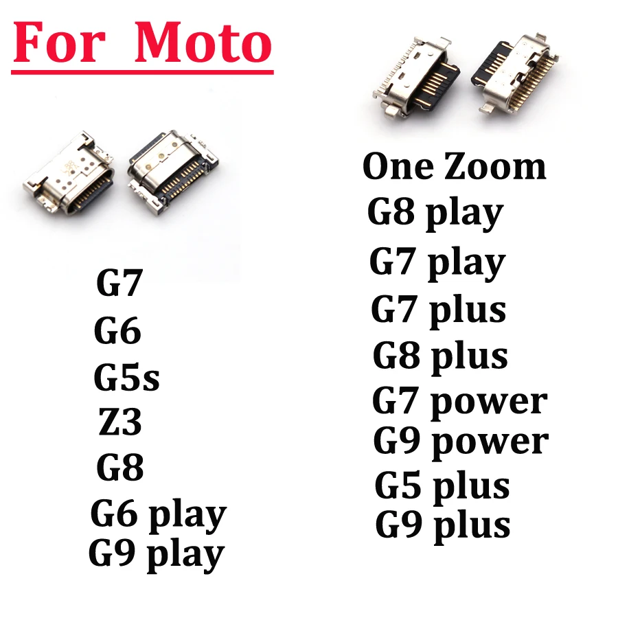 

Разъем для зарядки через usb-порт для Moto G9 G4 G5 G5S G5S G6 G7 C Plus Play G7 Power One Zoom Z3 Z2 Play