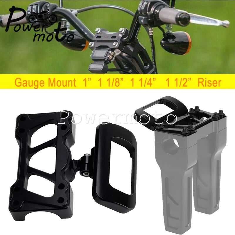 

Gauge Relocation Mount 1" 1 1/8" 1 1/4" 1 1/2" Handlebar Riser For Harley M8 Softail FXBB FXBBS FXBR FXBRS FXST FXLRST 2018-2022