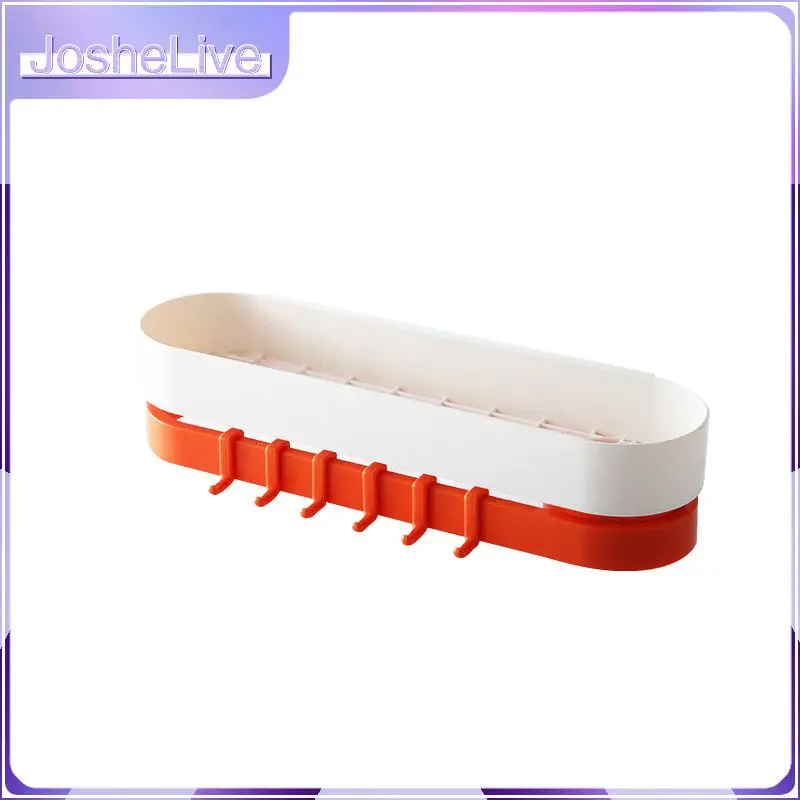 

Double Layer Storage Rack Kitchen Organizer Shelf With Hook Sink Sponge Brush Holder Bathroom Toiletries Storage Holder