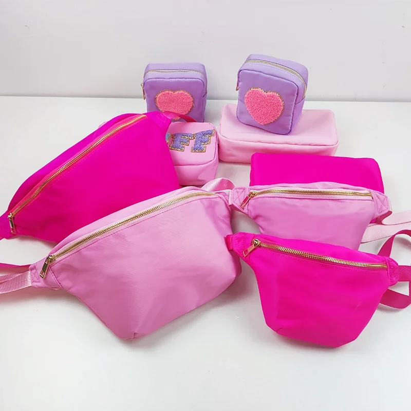 Нейлоновая забавная сумка в горошек уличный поясной кошелек нагрудная