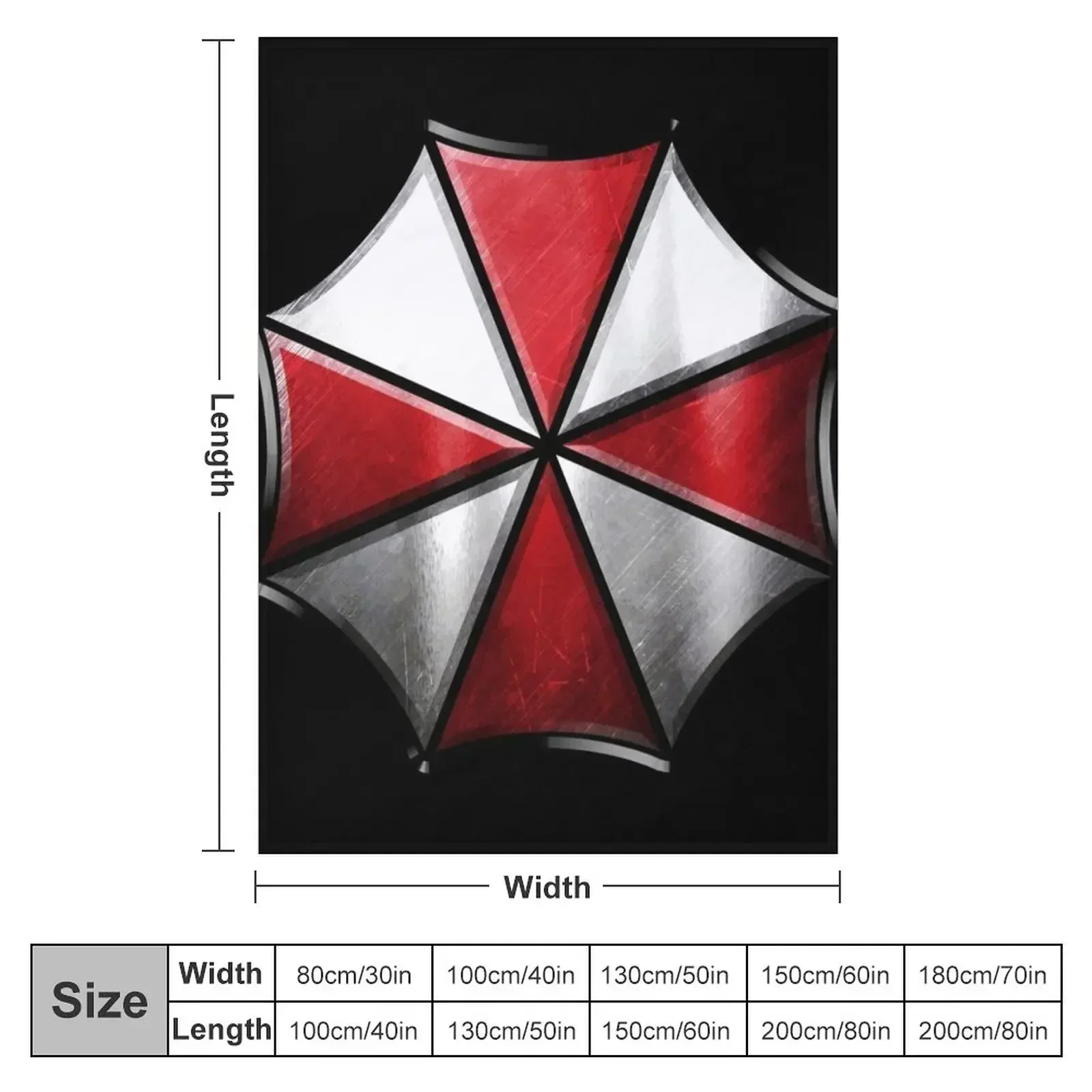 Одеяло Umbrella Corp (вариант) Очень большое детское одеяло