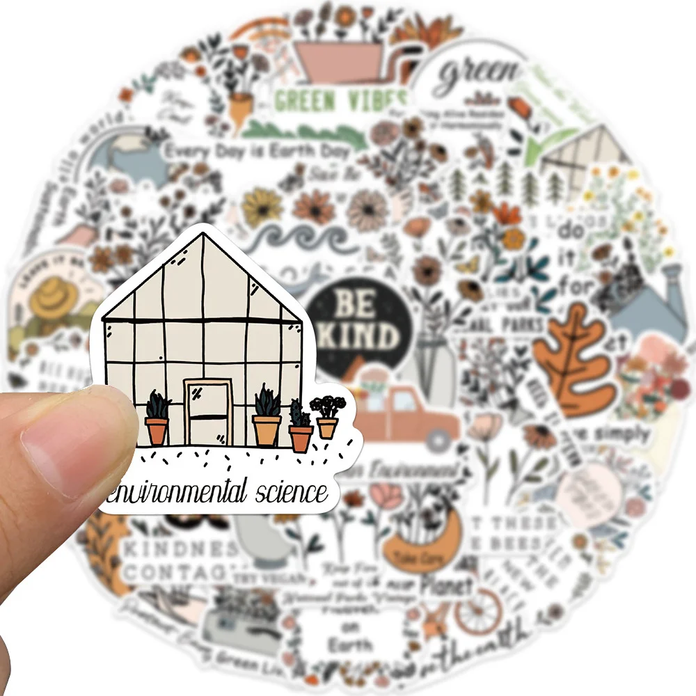 

10/30/50PCS Cartoon Environmental Protection Personality Creative Sticker Desk Computer Skateboard Waterproof Sticker Wholesale