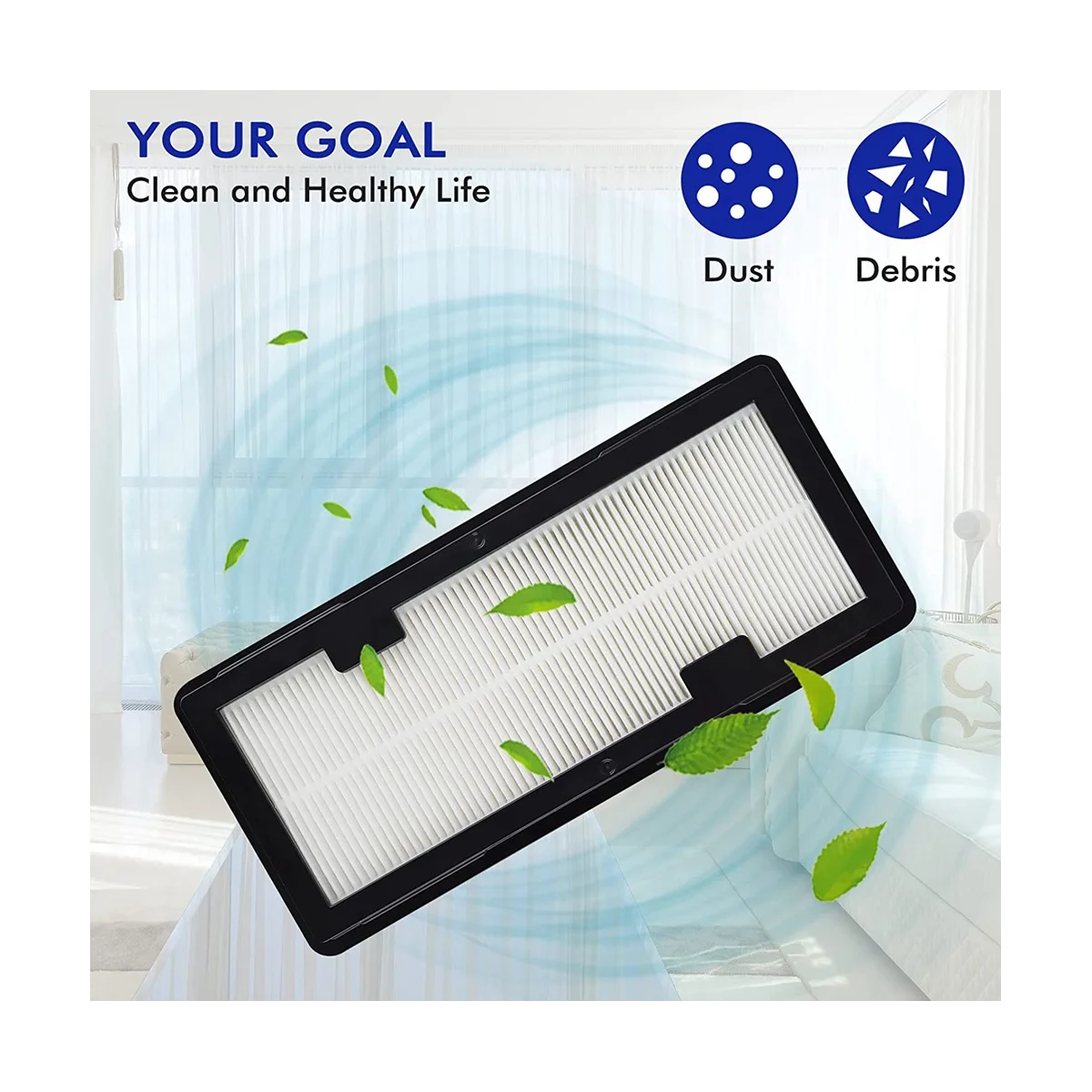 2 шт. моющиеся сменные фильтры Hepa для пылесосов Jet Bot AI + и Bot+ подходят робота