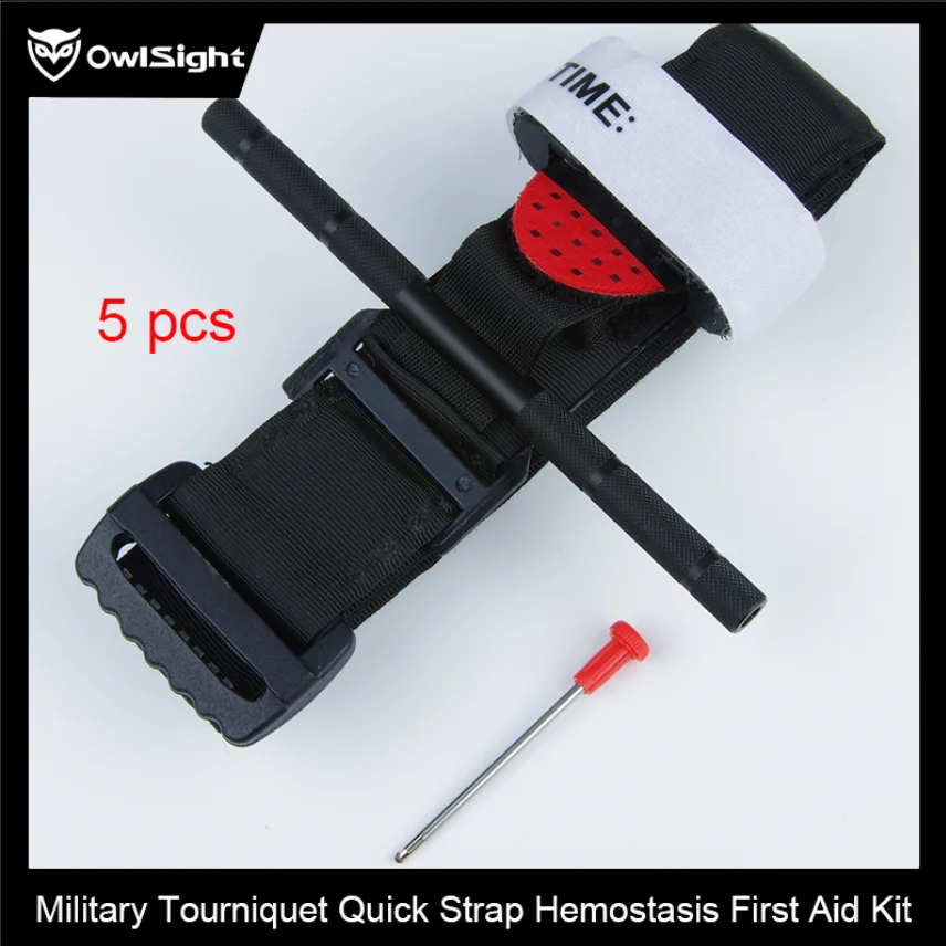 

5pcs Military Tourniquet Israeli Bandage Survival Emergency Elastic Quick Strap Hemostasis First Aid Kit Tactical Outdoor Tool