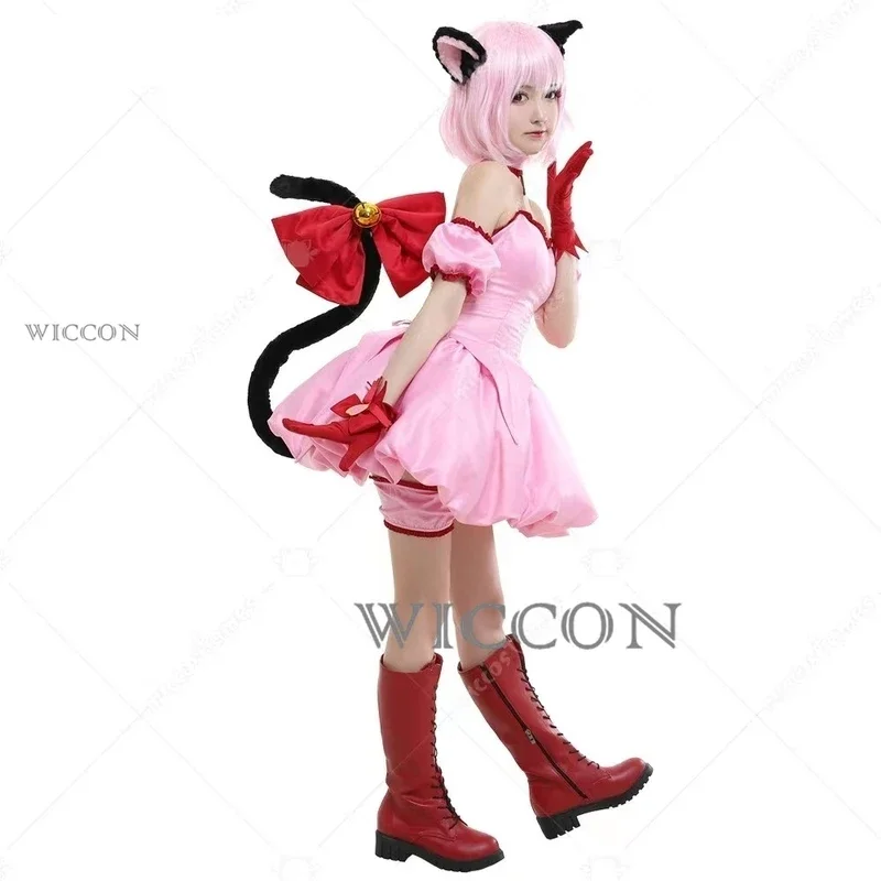 Аниме Токио Mew Momomiya Ichigo Косплей Клубника женские костюмы для косплея розовое