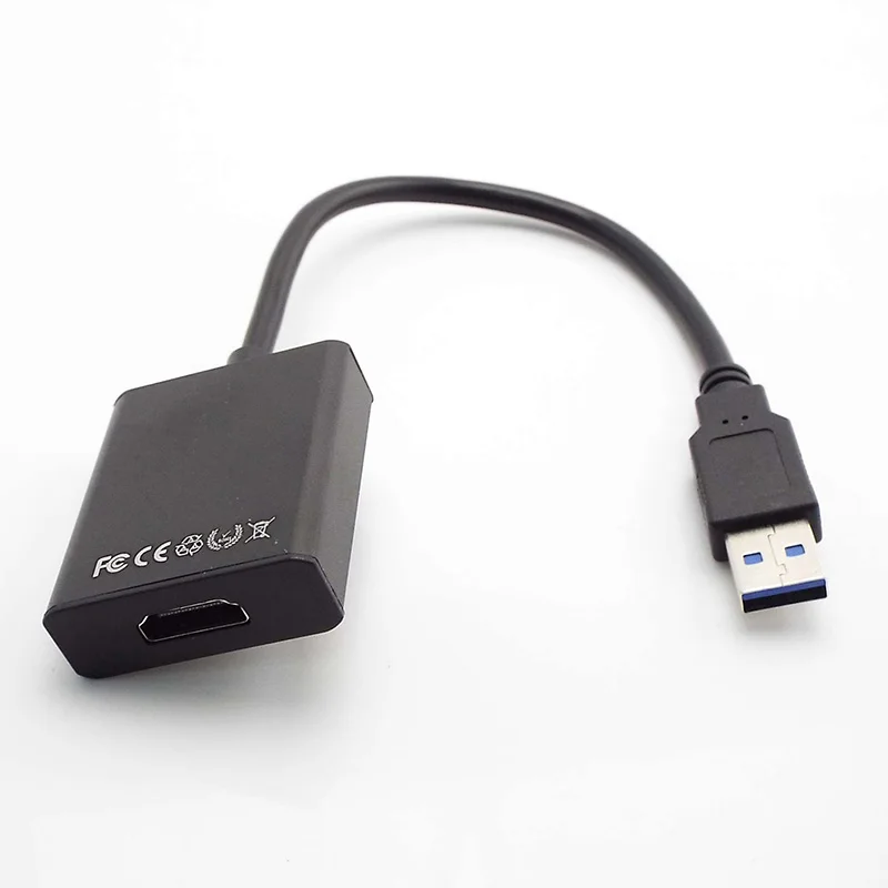 

HD 1080P USB 3.0 to HDMI-Compatible Converter Multi Display Adapter for PC Laptop Projector HDTV LCD Free Driver