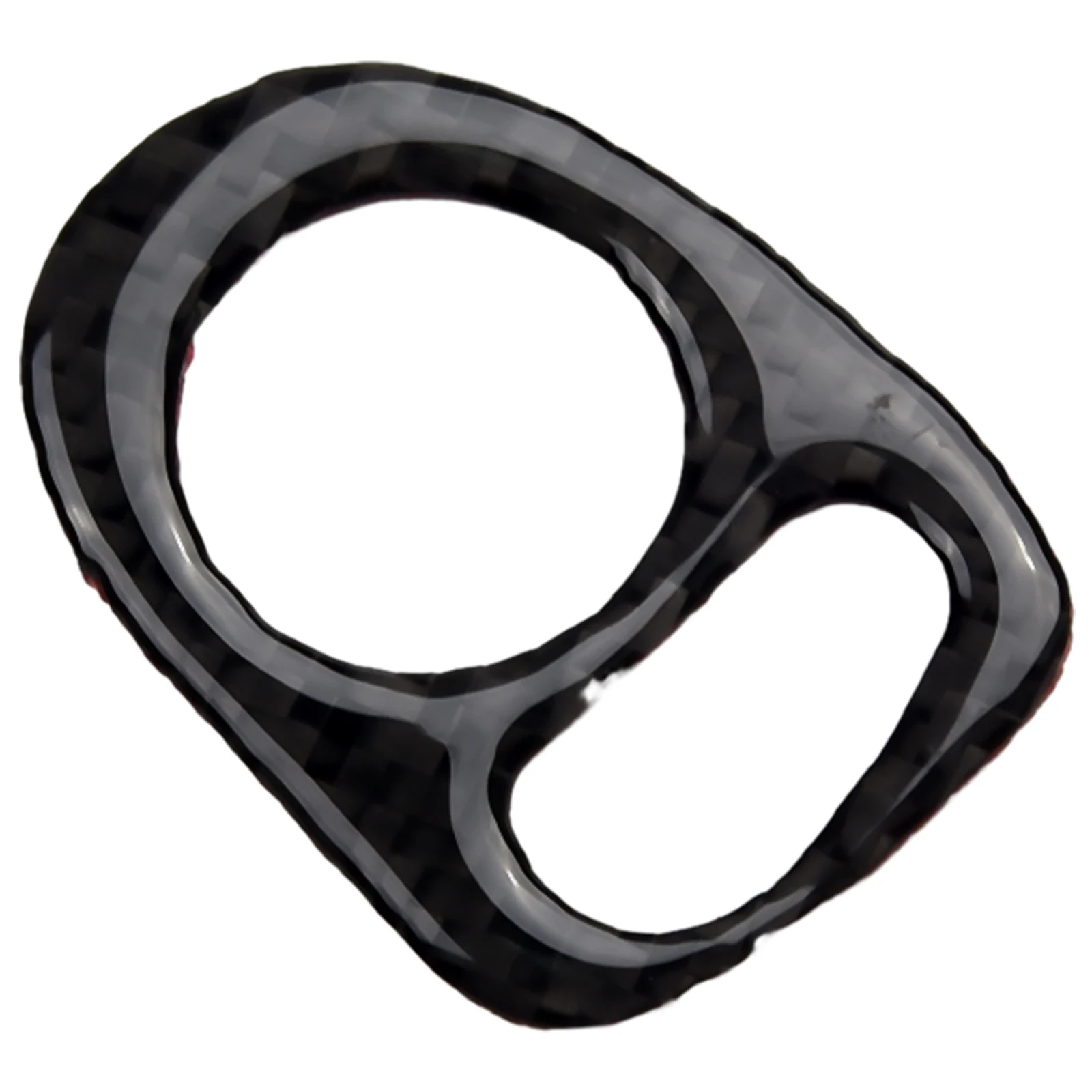 

Brand New For Fiat 500 Glass Switch Panel 3Pcs Black Carbon Fiber Custom Easy To Install Perfectly Match 2012-2015