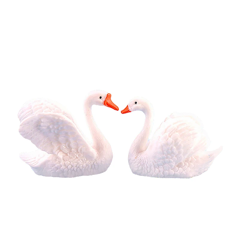 

Mini Swan Figurine Fairy Garden Ornaments Crafts Goose Model Miniature Animal Home Micro Landscape Home Decoration 1Pcs