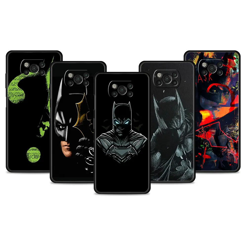 

Celular Coque for Xiaomi Poco X4 X3 NFC GT M3 M4 F3 5G F1 MI 11 10T Lite 9T 12 Case Phone Cover Funda Batman Head Art