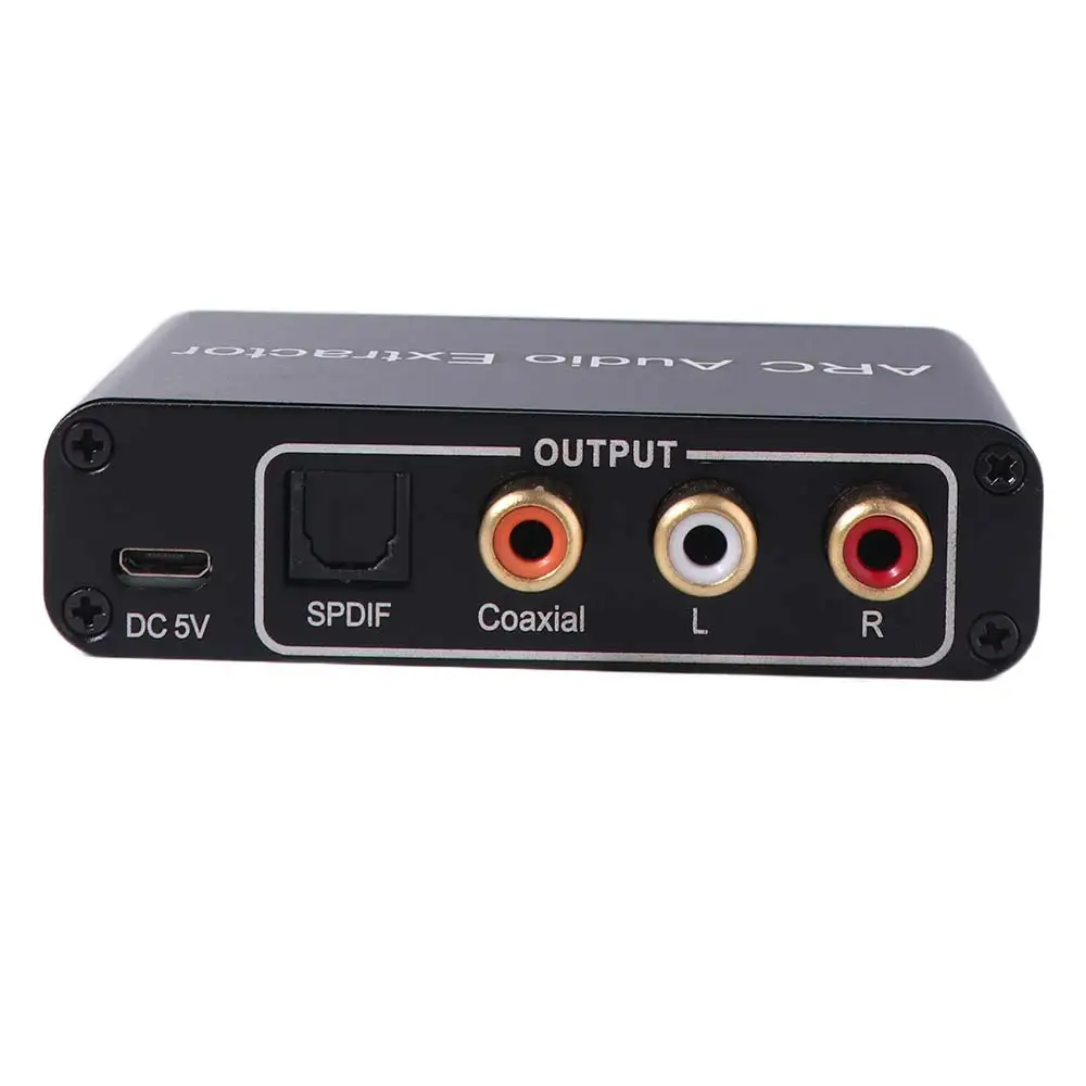 Фото DAC SPDIF Коаксиальный RCA ARC Аудиоадаптер 192KHz L/R Коаксиальный SPDIF разъем ARC Аудиоадаптер Экстрактор 3.5мм Джек Выходной Сплиттер №3