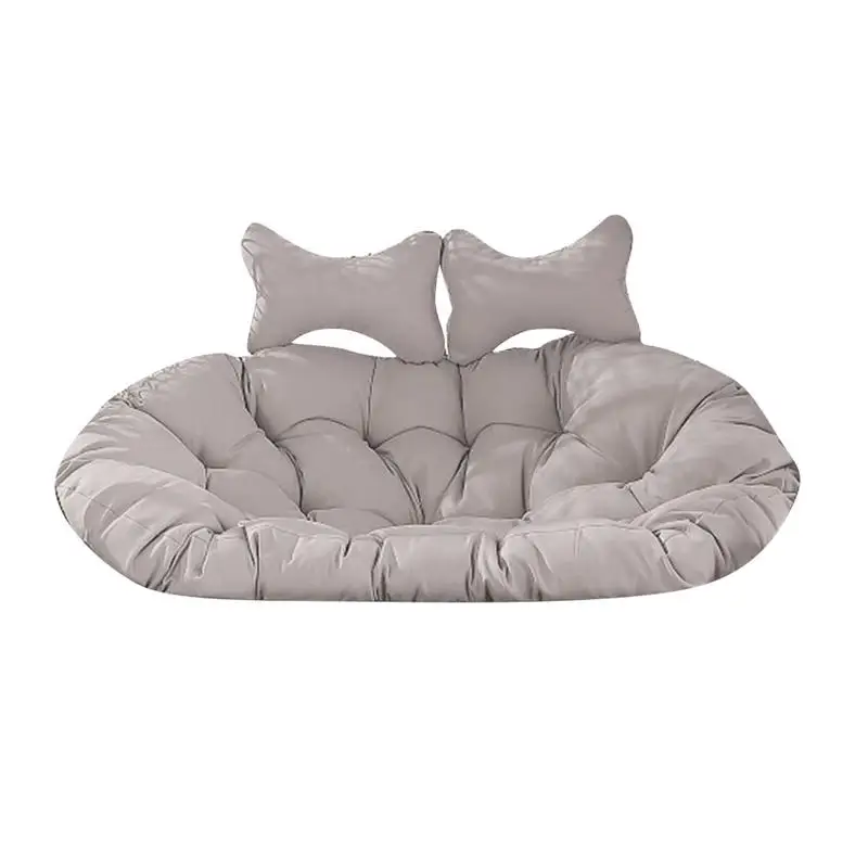

Hanging Basket Cushion Thickened Outdoor Swing Chair Seat Cushions Household Large Hammock Cushion With Pillows Fluffy Patio
