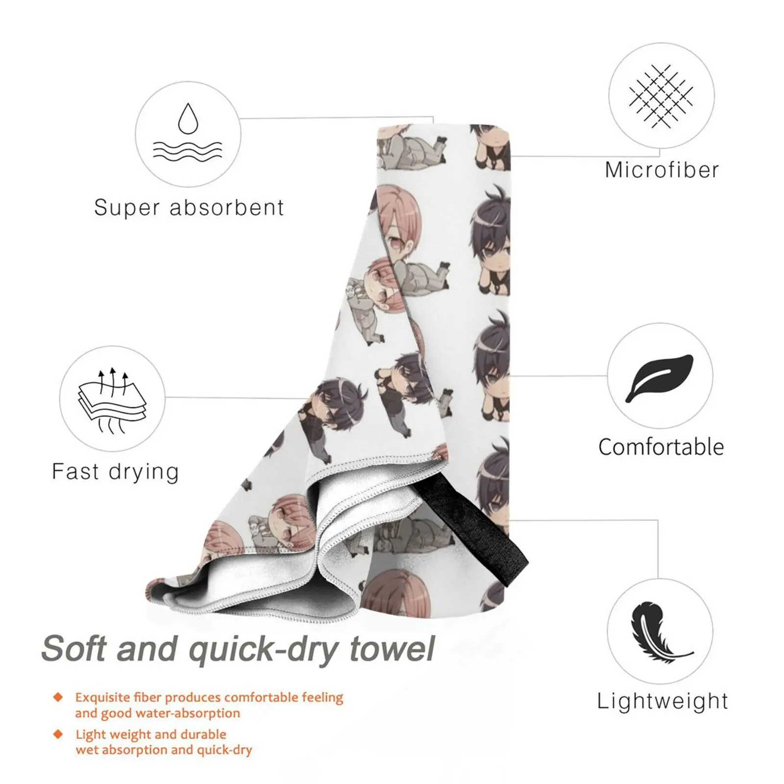 Civil Bath Towel Beach Cushion Ten Count 10 Curious Shirotani Yaoi Bl Boyslove Anime Manga Shonen Ai