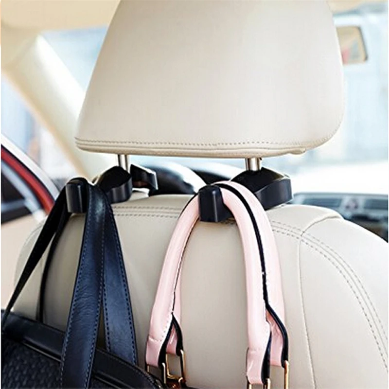 

Car Headrest Hook Seat Back Hanger for Bag Handbag Purse Grocery Cloth Portable Multifunction Clips Car Styling