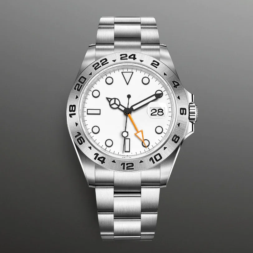 

Men's And Women's 904L Stainless Steel Automatic Mechanism Explorer High Quality EXP GMT watch 42mm 40mm