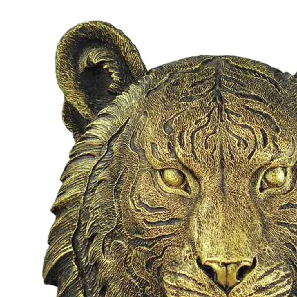 

Animal Head Wall Mounted 3D Statue Figurines Home Living Room Decor
