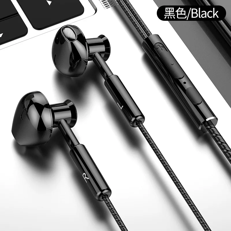 

9D Stereo 3.5mm Earphones Mic Headphone Headset In-ear game Wired Headphones Bass Wired Earphone Earbud Phone Headset With Call