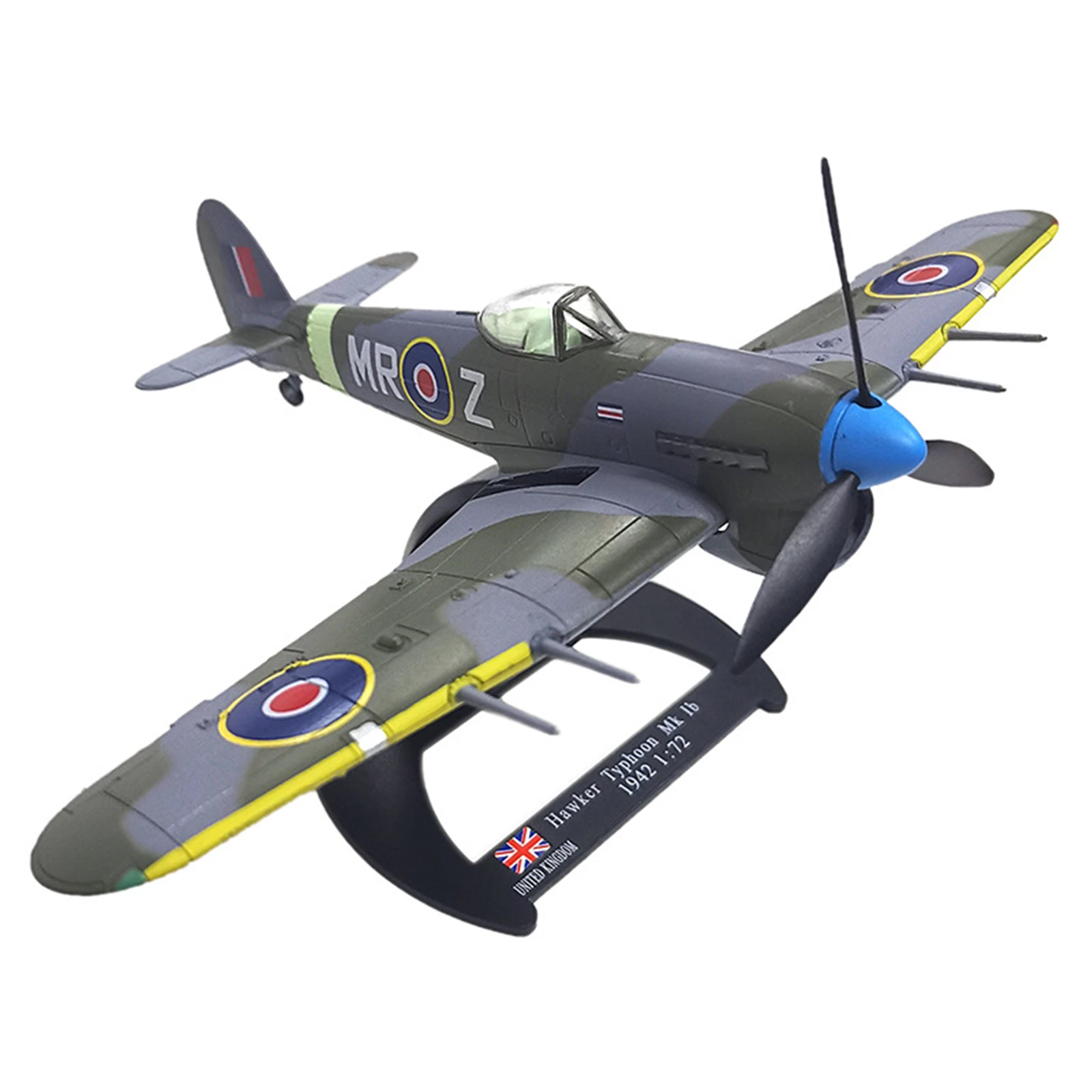 

Scale 1/72 Fighter Model, UK Hawker Typhoon Military Aircraft Replica Aviation World War WW2 Plane Collectible Toys for Boys