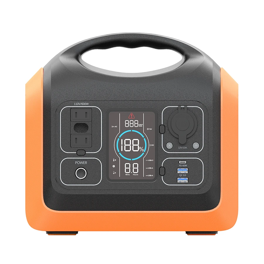 

USA stock powerstation camping outdoor lifepo4 battery power station 600w solar generator 120v portable energy storage 500