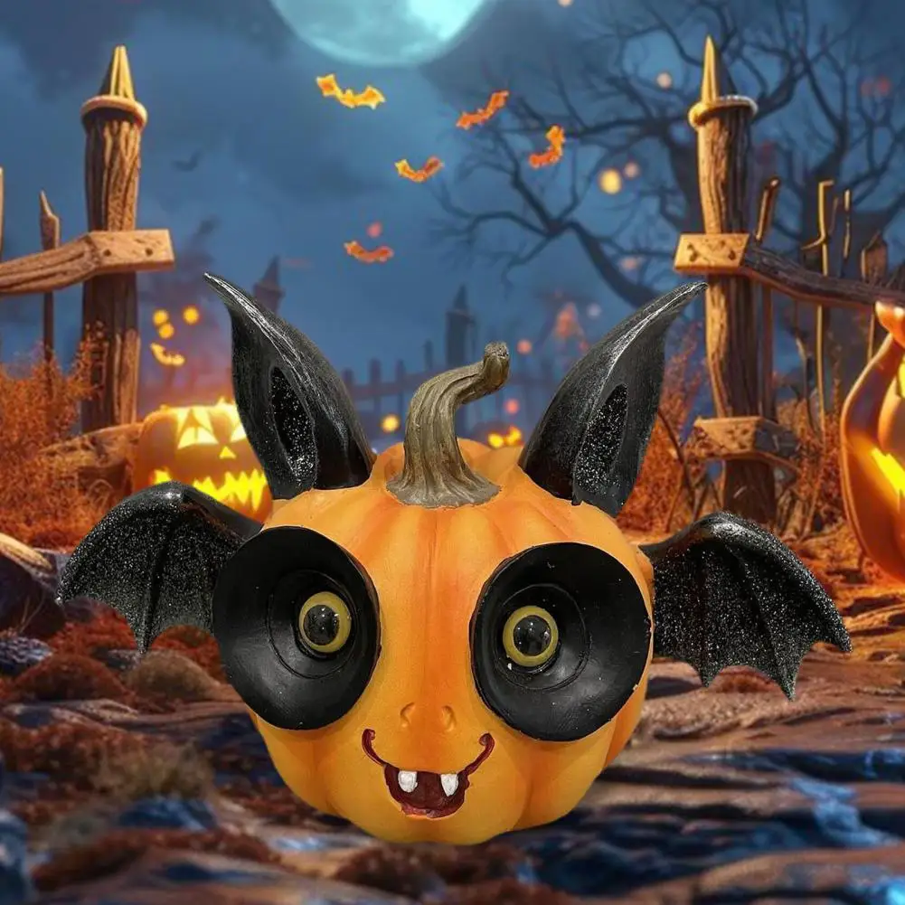 Статуэтка из смолы в виде тыквы Хэллоуин статуэтка летучей мыши Крылатая статуя
