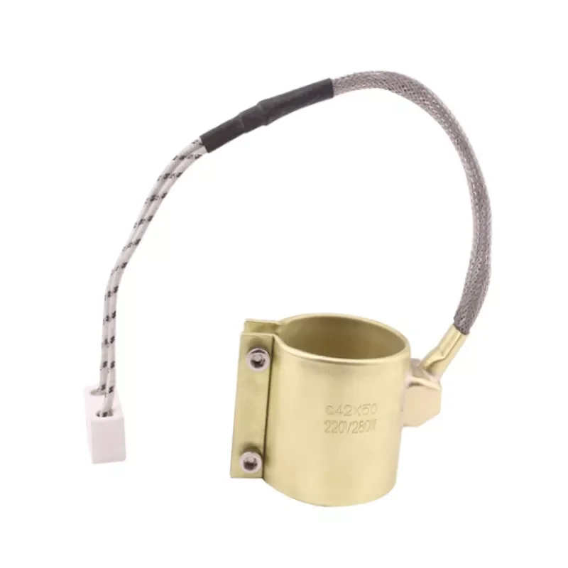 

42x50mm 220v 280w Electric Copper Barrel Brass Band Heater for Extruder Leak-proof glue