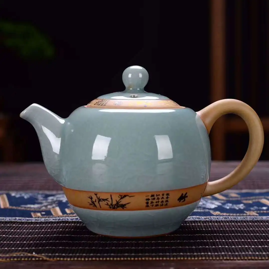 

Чайник Кунг-фу в китайском стиле, керамический чайник, креативная посуда для напитков