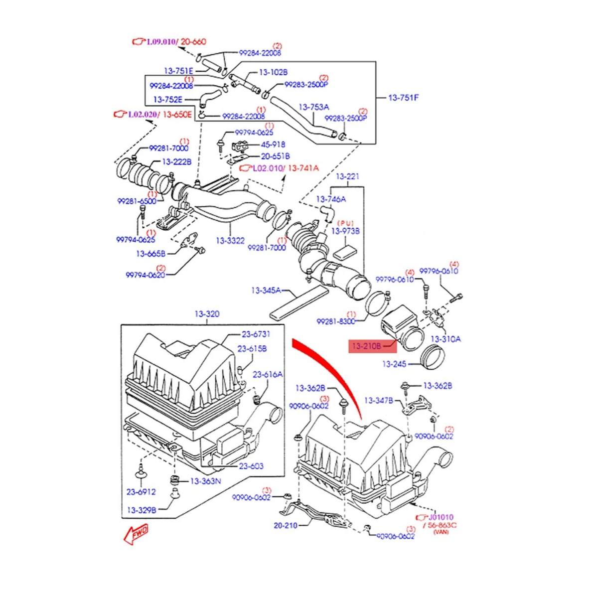 Датчик массового расхода воздуха AFM E5T51072 Maf для 1998-2007 Ford Courier Econovan Mazda Bravo E2000 B2600 323 MX5