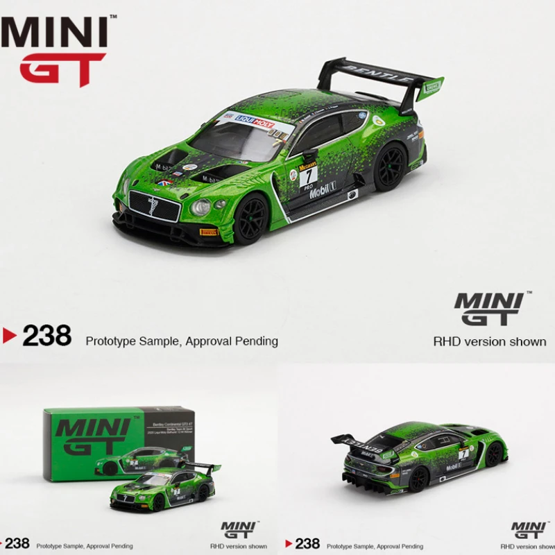 

MINI GT 1:64 Bentley Continental GT3 No. 7 alloy car model
