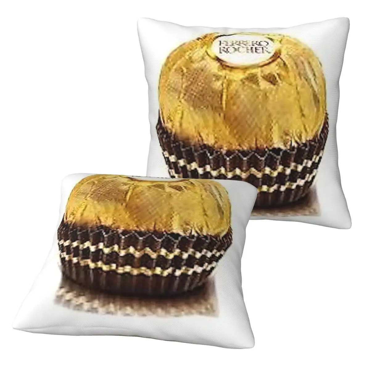 Фото Ferrero Rocher 2, 2 шт., квадратная наволочка, наволочка, декоративная удобная подушка на молнии для домашнего дивана №4
