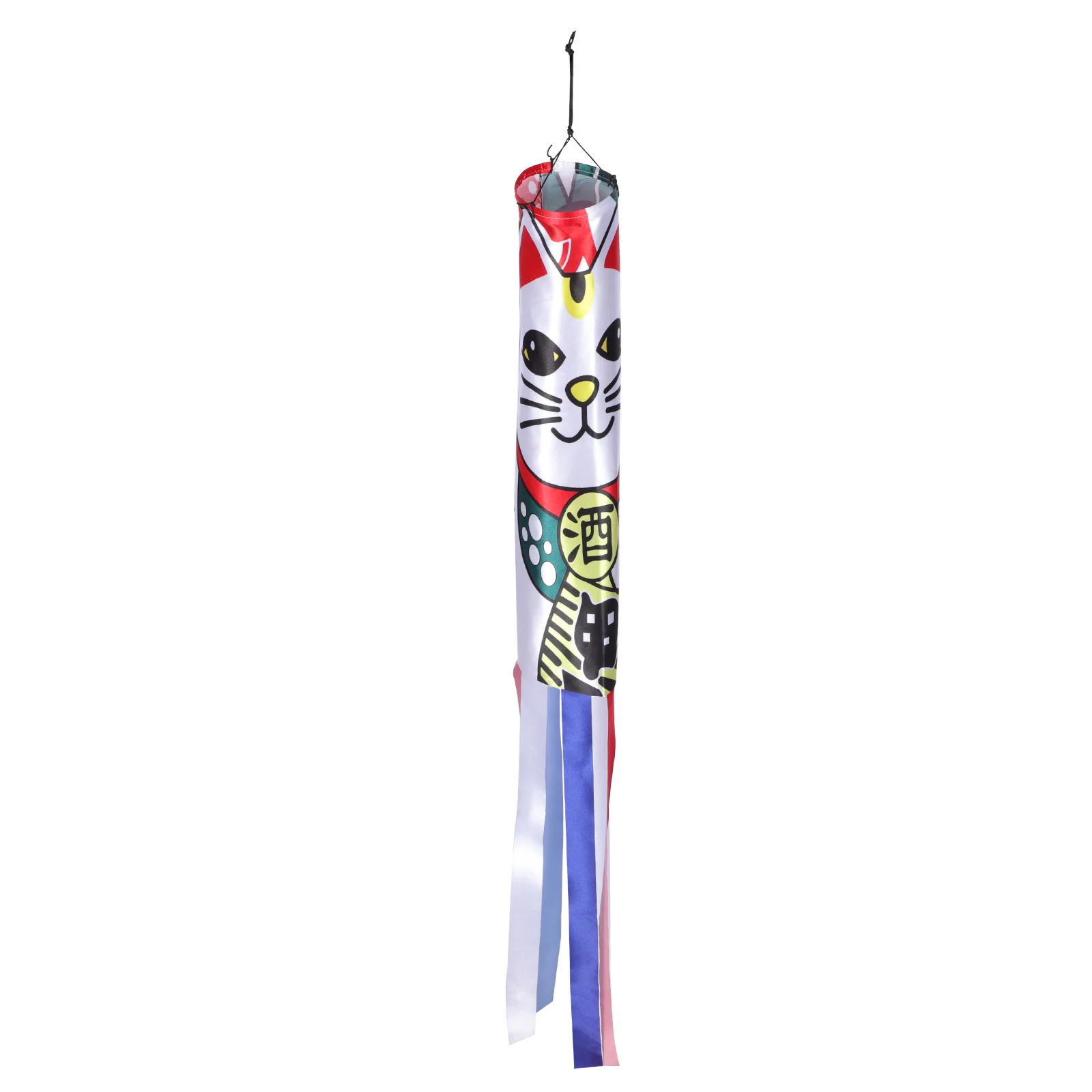 

Polyester Windsock Pendant Hanging Cat Pattern Wind Flag Outdoor Decoration