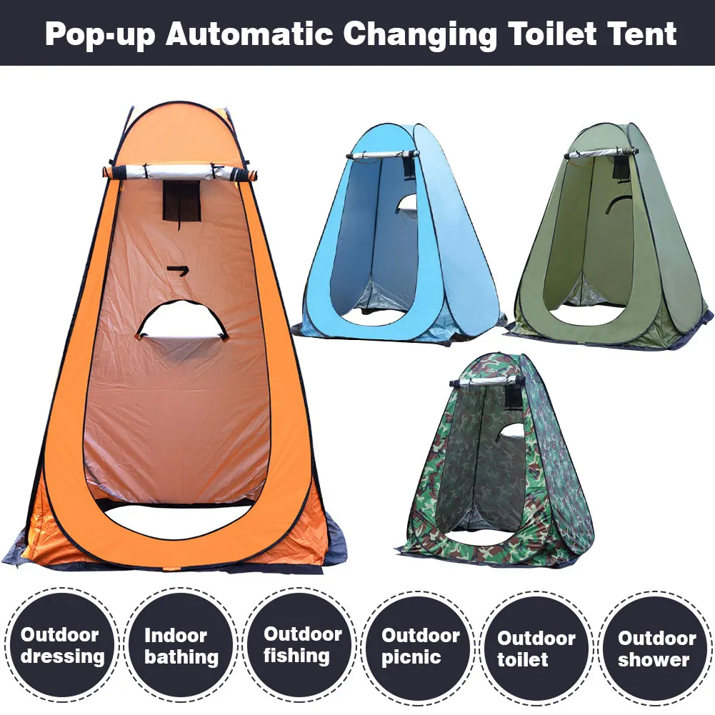

Outdoor Shower Bath Tent Portable Beach Tent Pop Up Tent Changing Room Privacy Tent Camp Toilet Rain Shelter Camping Accessory