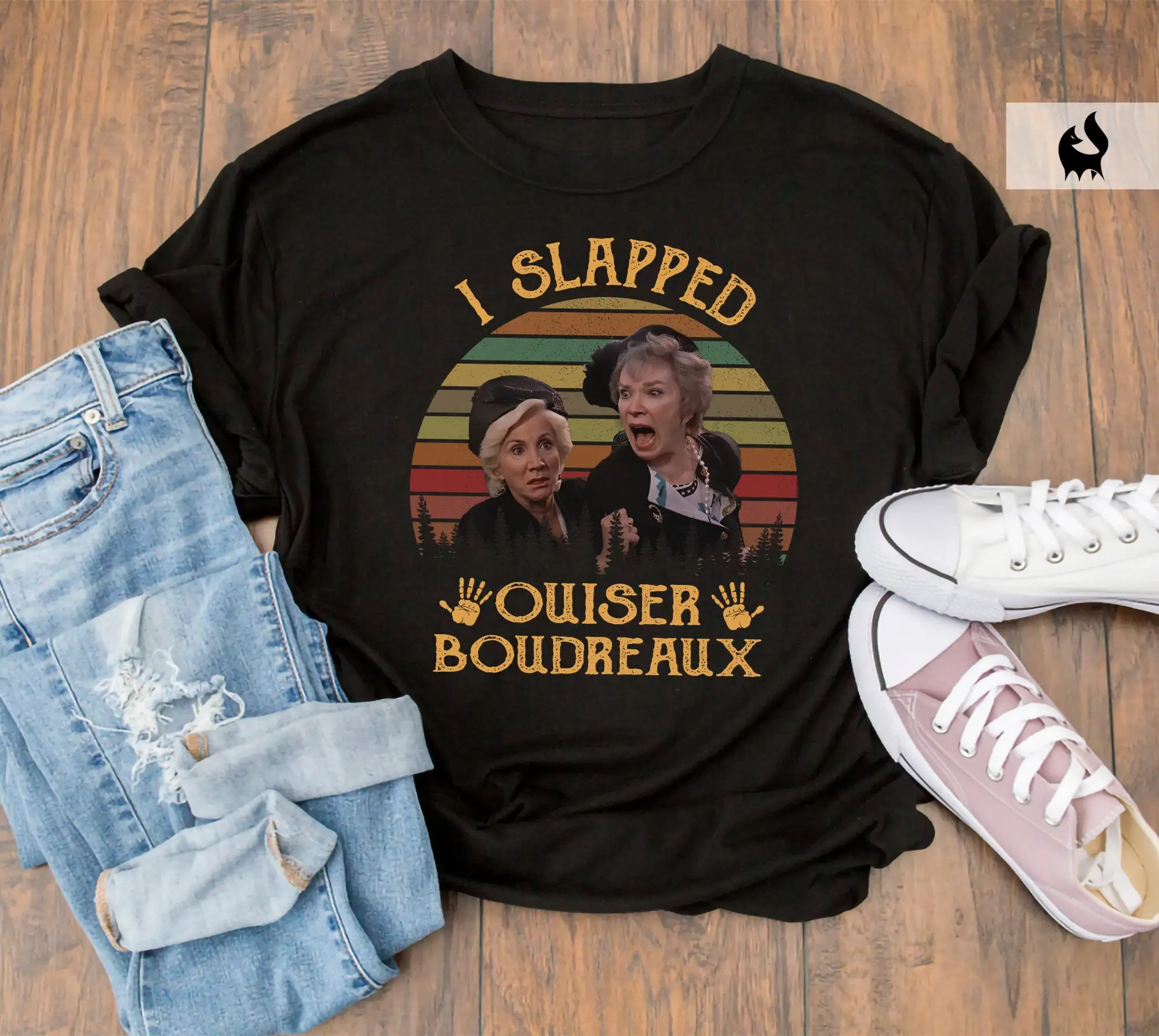 Винтажная футболка I Slapped Ouiser Boudreaux