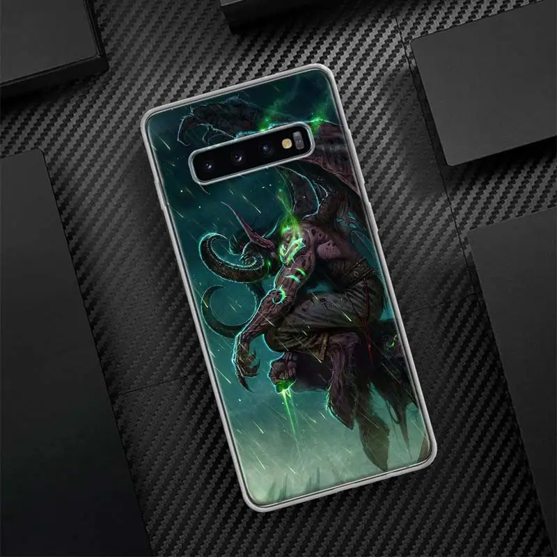 Силиконовый телефонный чехол W-World Of W-Warcraft W-Wow для Samsung Galaxy S23 S24 Ultra S21 S20 FE S22 S10 Plus S10E