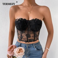 termezy bras sexy bralette women brassiere lace underwear ultra thin vest top push up strapless bra summer fashion lingerie