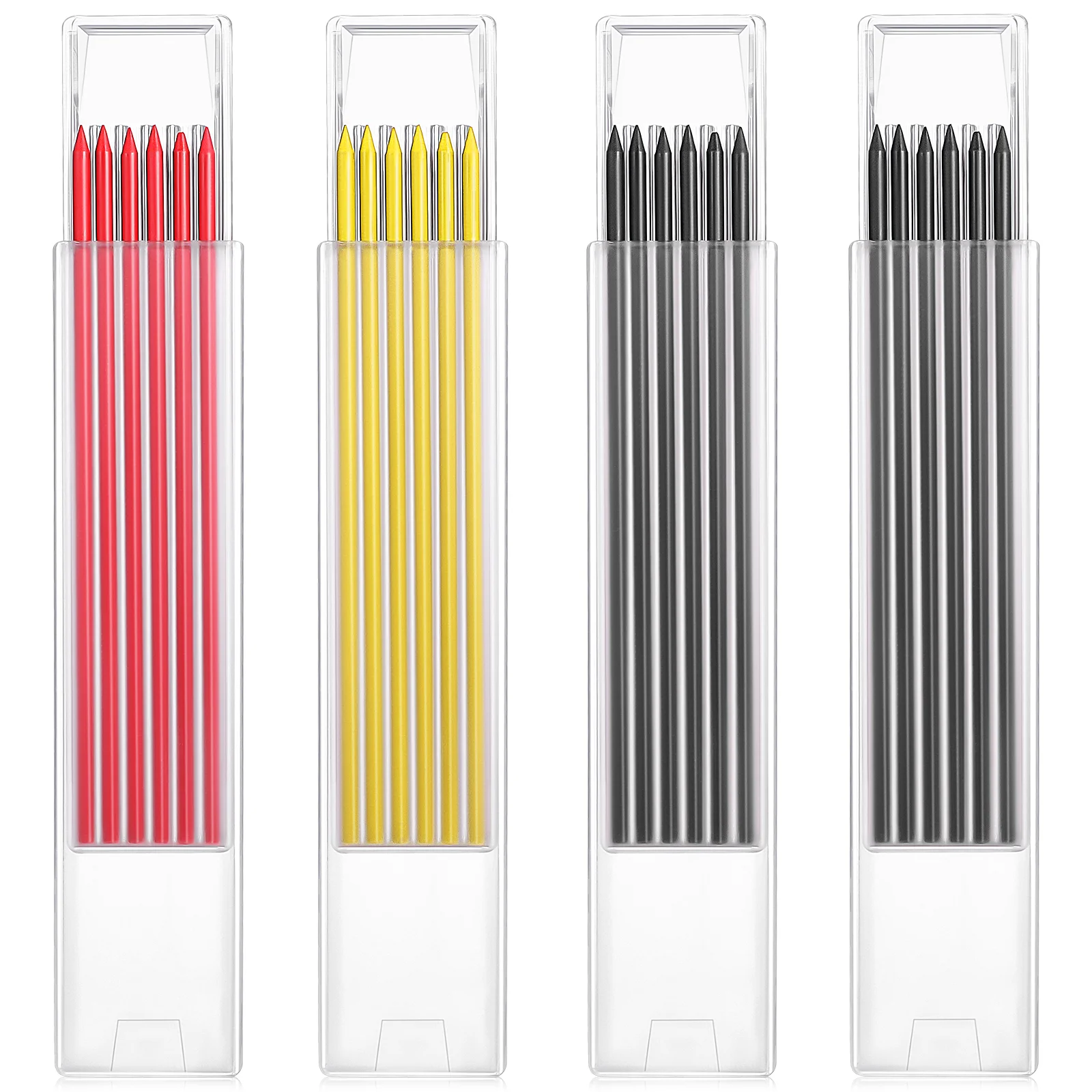 

24 Pcs 28mm Lead Leads Writing Drafting Pencils Holder Drawing Refill Carpenter