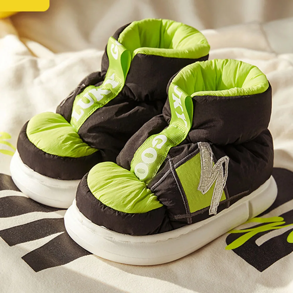 

Fashion Home Slipper for Children New Platform Non-slip Shoes for Boy Girls Winter Parent-Child Indoor Slipper Baby Cotton Shoes